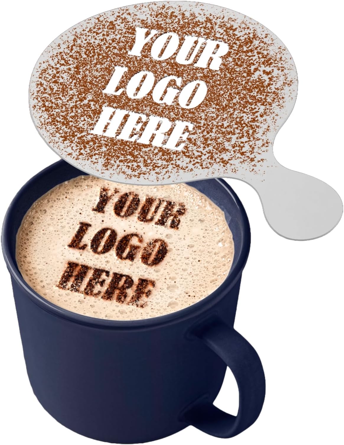 Personalized Logo Image Coffee Stencil-Custom coffee duster stencils for Latte,Cappuccino,Tea,Barista use.Coffee Lovers Gift,Custom Stencil