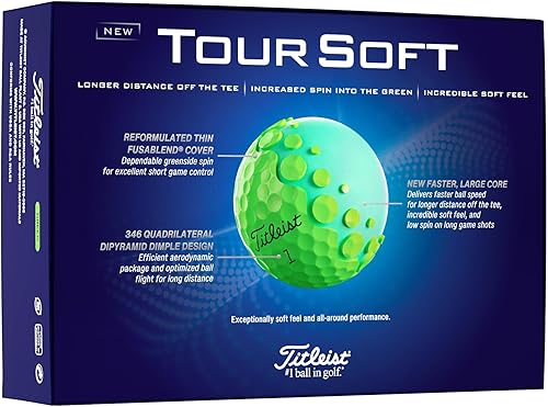 Vista 23 de Titleist Tour Soft Golf Balls Amarillo