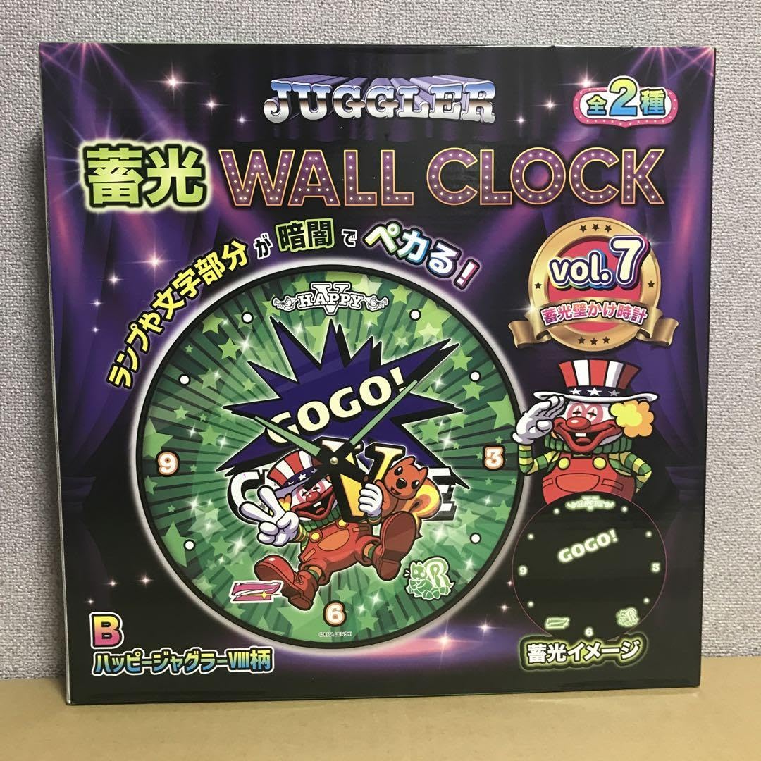 JUGGLER WALL CLOCK 暗闇で光る JUGGLER WALL CLOCK 暗闇で光る JUGGLER WALL CLOCK 暗闇で光る