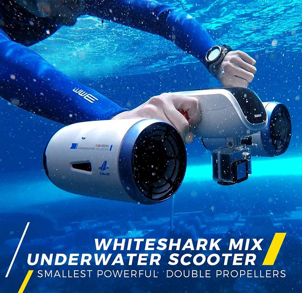 Dron subacuático, propulsor eléctrico, artefacto de natación, Equipo de Buceo de Refuerzo de Buceo autopropulsado, Juguetes Robot Submarino de 1,5 M/S