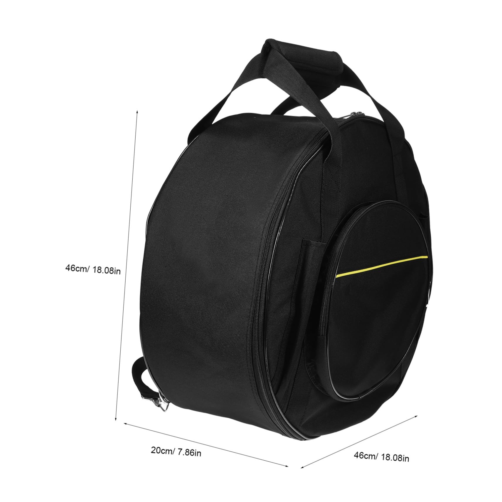 FUNOMOCYA Snare Drum Backpack Padded Case with Shoulder Strap Durable Material Separate Pockets for Drumsticks Convenient Carry Handle