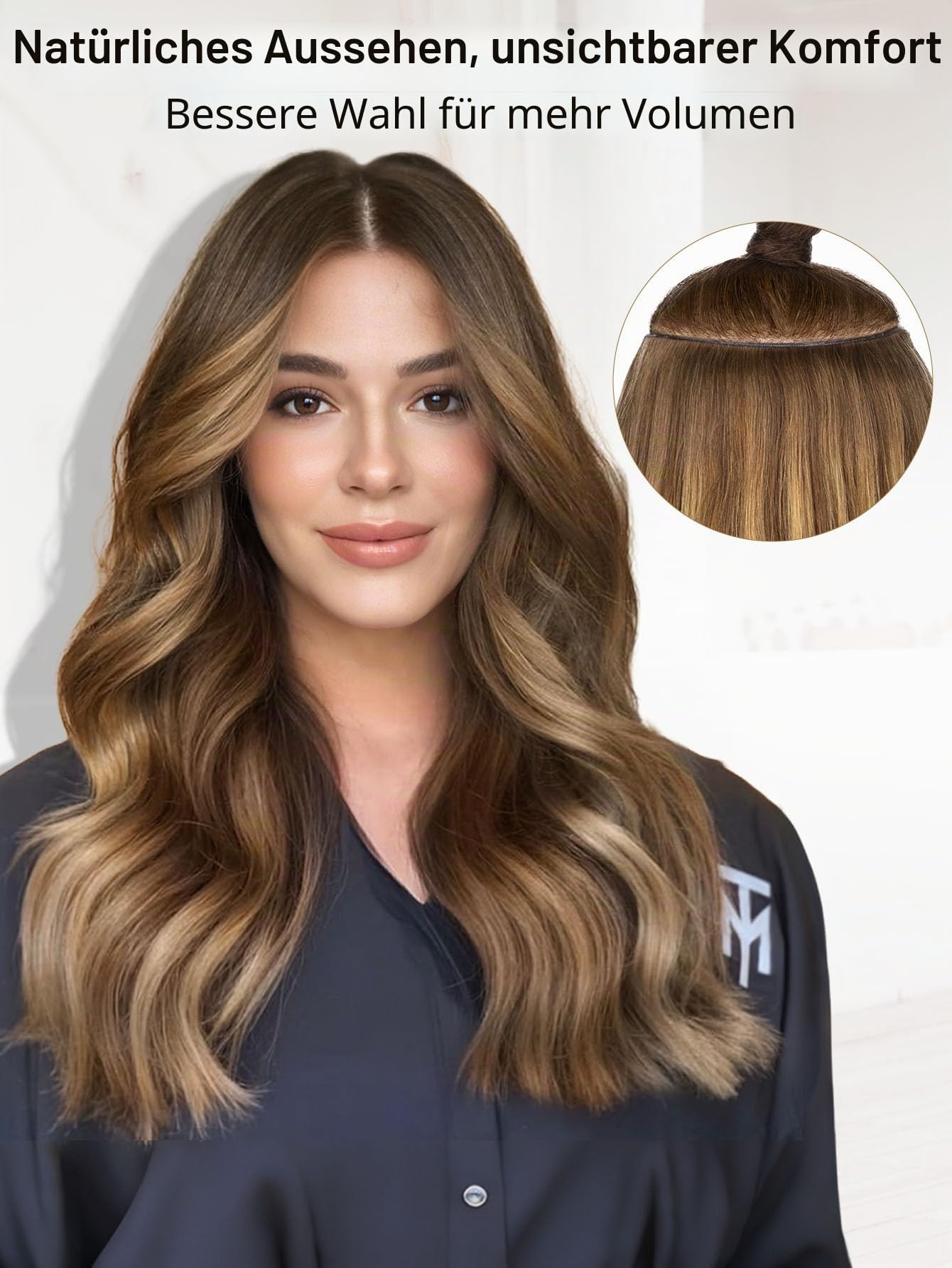 WIGNEE 100% Echthaar Extensions 51 cm (20 Zoll) Double Weft Remy Human Hair mit Micro Beads, 2 Packs 100 g Strähnchen Blond – Wiederverwendbar für Damen, Salon Look Volumen für Alltag & Hochzeit