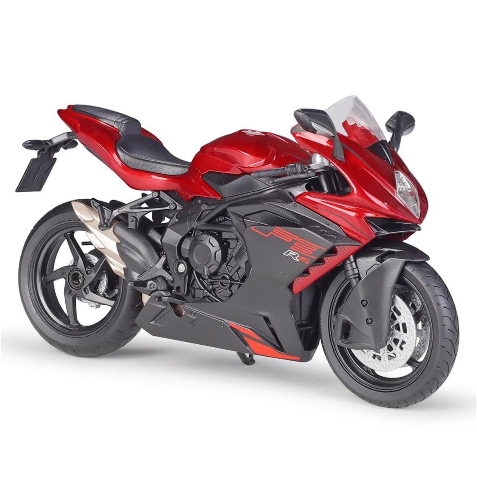 SEYXF Motorbike Toy 1:12 Motorcycle Model Toy Collection for MV Agusta F3 RR 2022(Black- Silver)