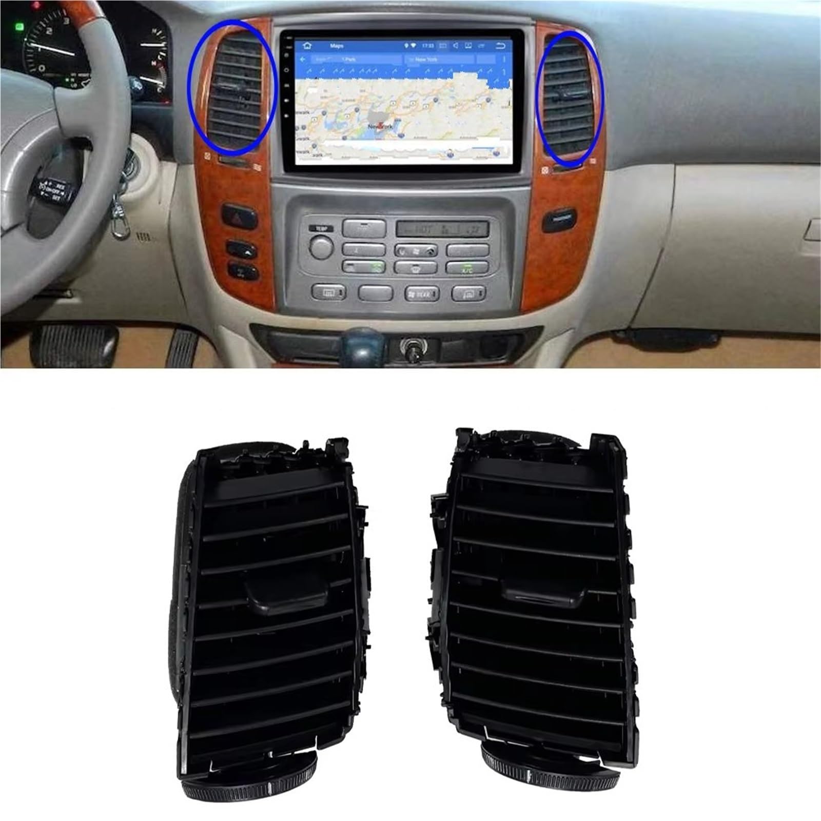 Compatibile Con Toyota Per Land Per Cruiser 100 LC100 1999 2000 2001 2002 2003 2004 2005 2006 2007 Coppia LHD RHD Aria Di Uscita Sfoghi D'aria