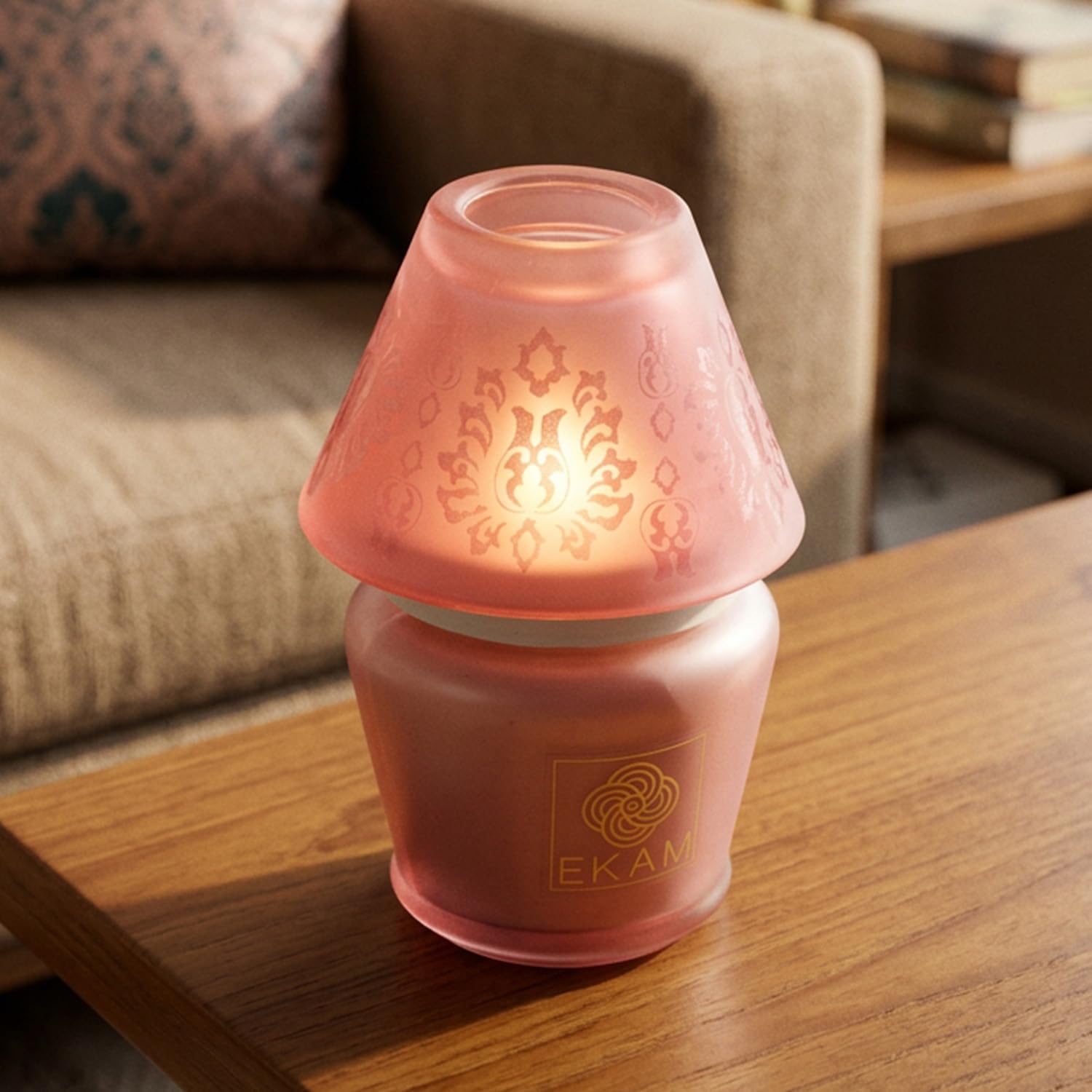 EKAM Rose Luxury Candle - 22 Hour Burn, FREE SHIPPING -1