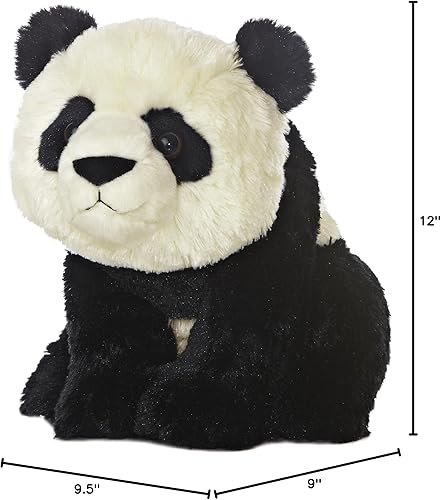 Miniatura 2 de Aurora® Adventurous Destination Nation™ Panda Peluche - Exploración global - Diversión de aprendizaje - Negro 12 pulgadas