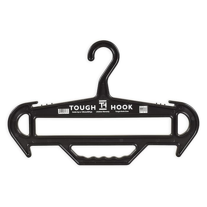 Buy Tough Hanger (Black) 100 USA Made, Ultimate Premium XL Large Heavyweight Standard Hanger