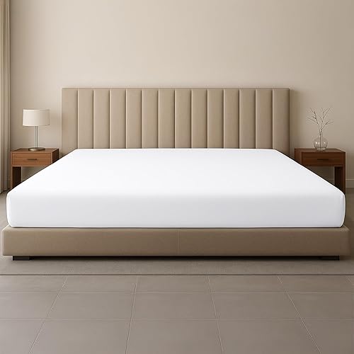 SGI bedding 108 pulgadas de ancho x 108 pulgadas de largo, 1 sábana bajera ajustable tamaño King de Alaska, 100% algodón egipcio, 1000 hilos, se