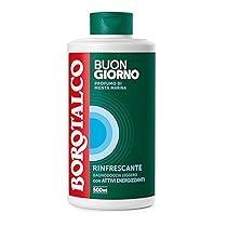 Borotalco, Bagnodoccia Buongiorno Rinfrescante, con Attivi Energizzanti e Profumo di Menta Marina, Texture Leggera, Dona Freschezza e Vitalità, Ideale per il Mattino, Flacone 500 ml