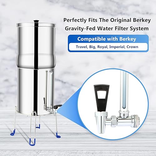 Miniatura 2 de Espiga de cristal de acero inoxidable con nivel de agua de visión clara vidrio de visión de 10 pulgadas compatible con el sistema Royal Imperial y