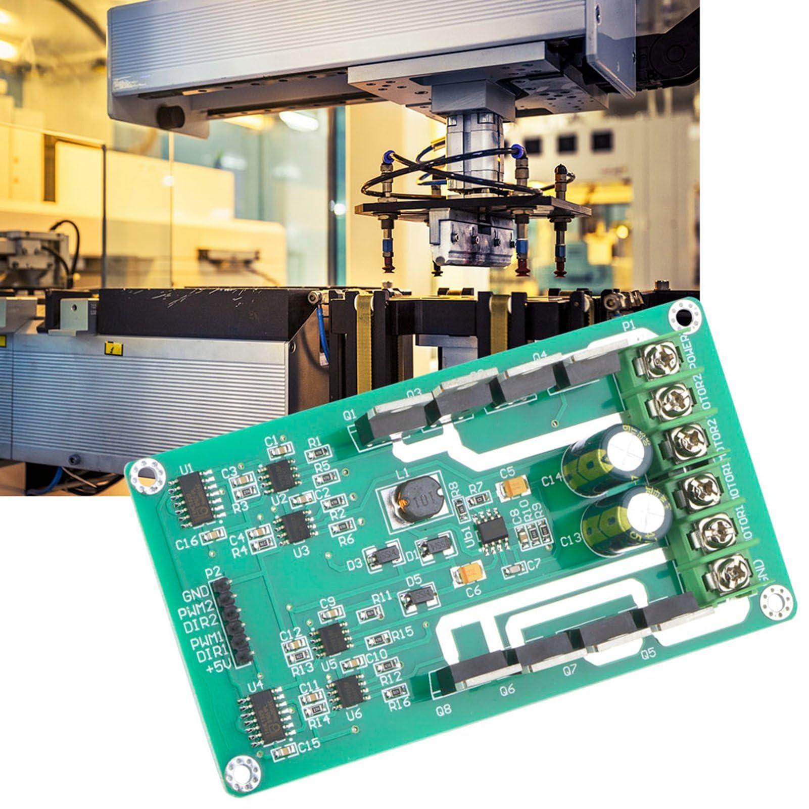 Ejoyous IRF3205 MOSFET, Freinage Évident Carte de Module de Moteur à Double Moteur à Faible Résistance Durable, pour la Modulation PWM 3-36V PEAP 30A Fonction de Freinage