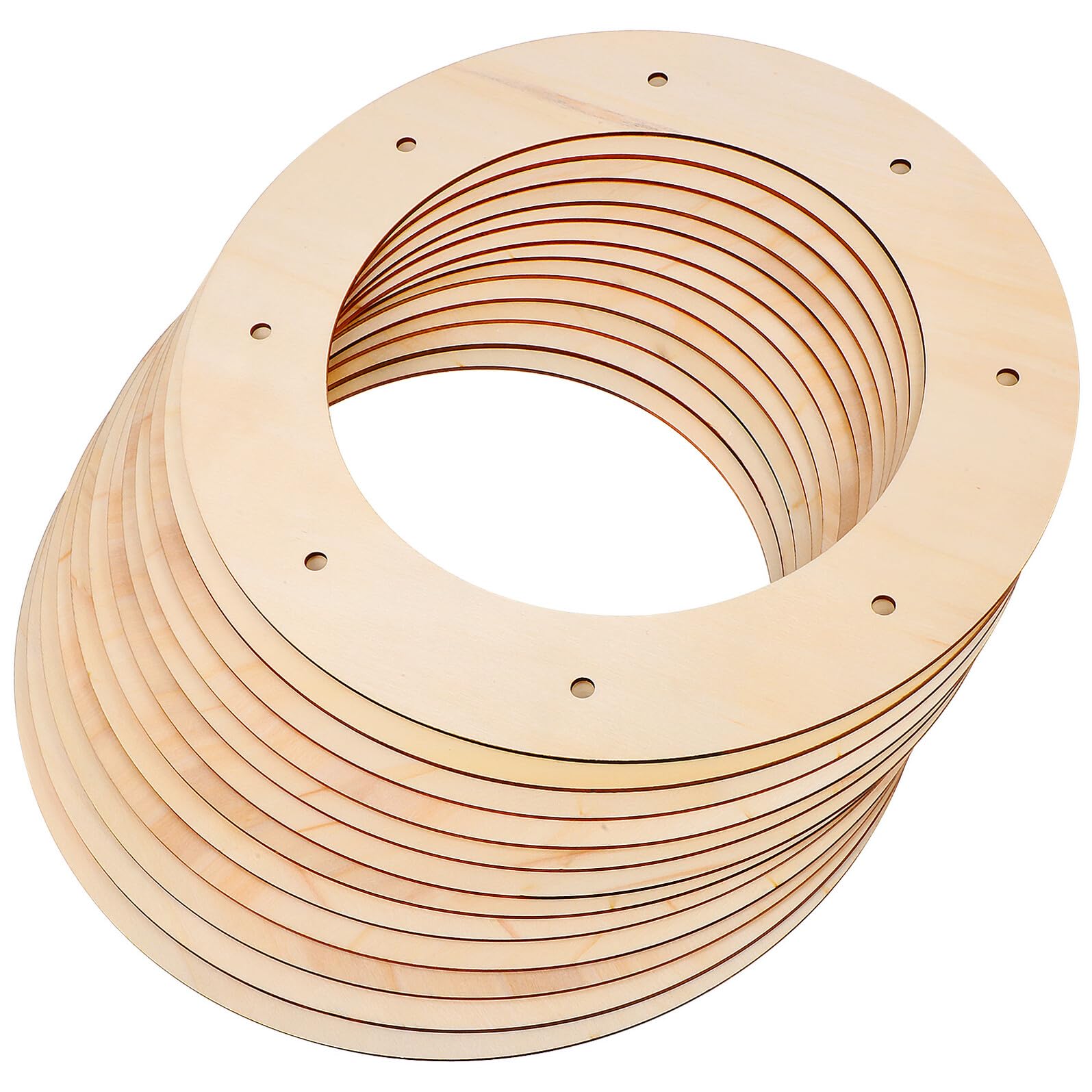 Cadres Bois pour Couronnes DIY de Noël : Supports Naturels et Robustes Alipis