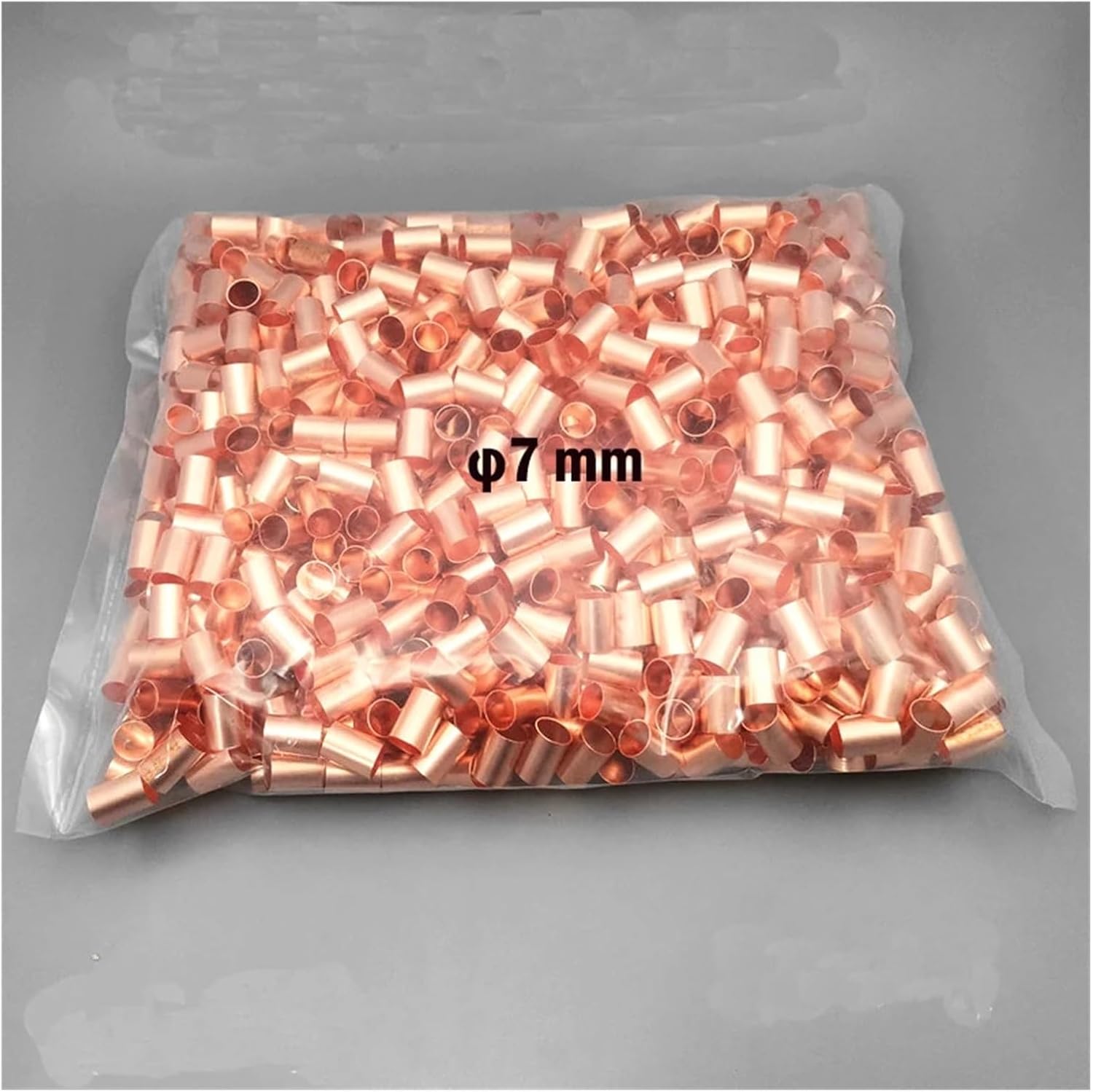 1000PCS 25mm2 GT-25 &phi;7 mm銅接続パイプワイヤジョイント小型銅管銅接続チューブワイヤ