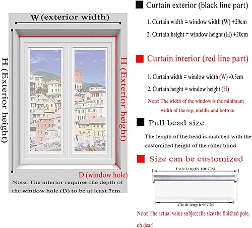 Miniatura 6 de SHUGUANGGUDE Persianas enrollables transparentes impermeables transparentes de plástico de PVC transparente persianas enrollables impermeables a