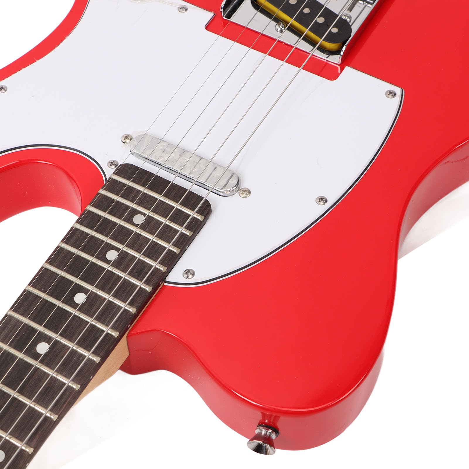 Kit Chitarra Elettrica per Principianti, Chitarra Elettrica per Chitarra Elettrica per Principianti Adulti Serie ST con Borsa, Corda, Tracolla, Plettro, Chiave e Cavo di (Rosso)