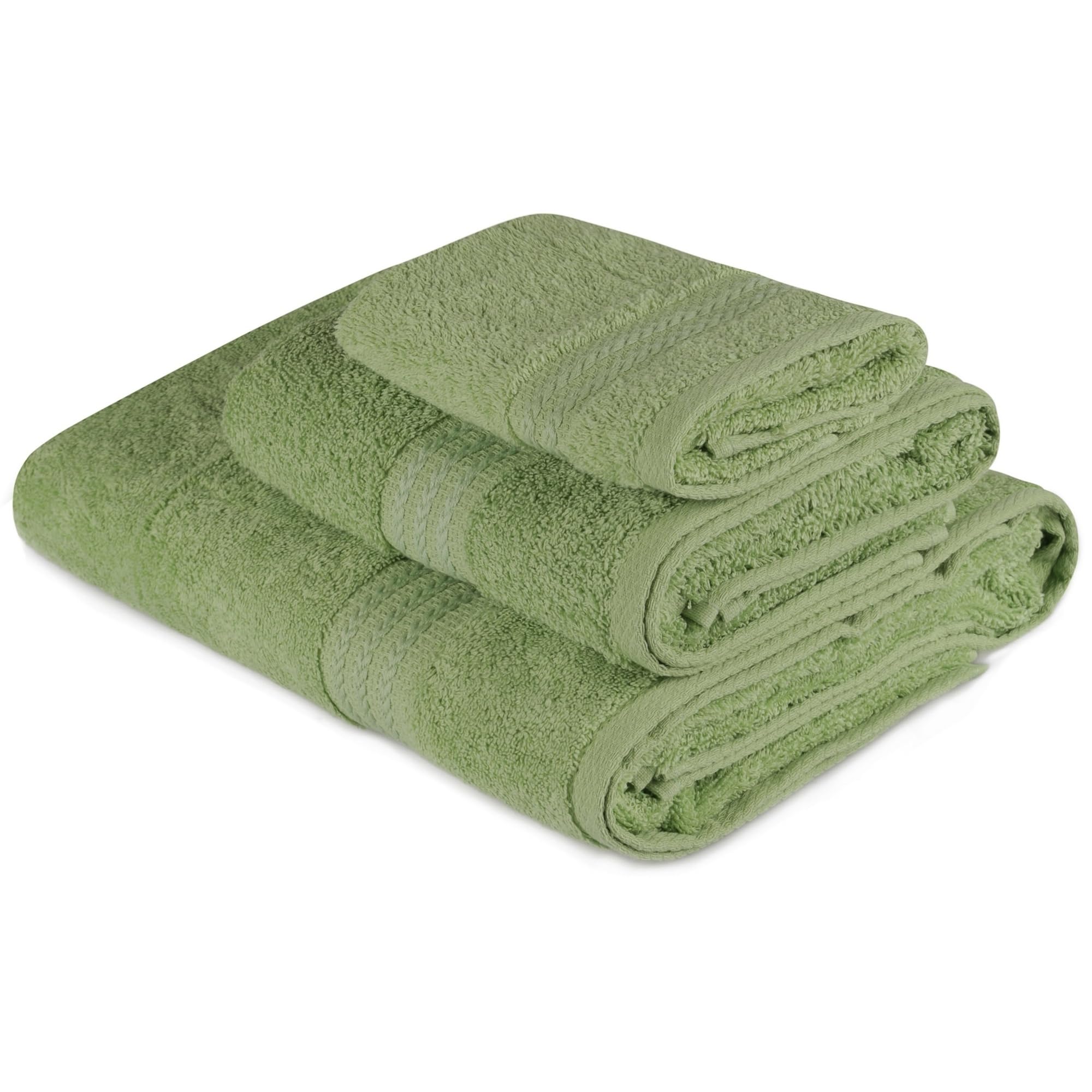 Set asciugamani (3 pezzi) verde
