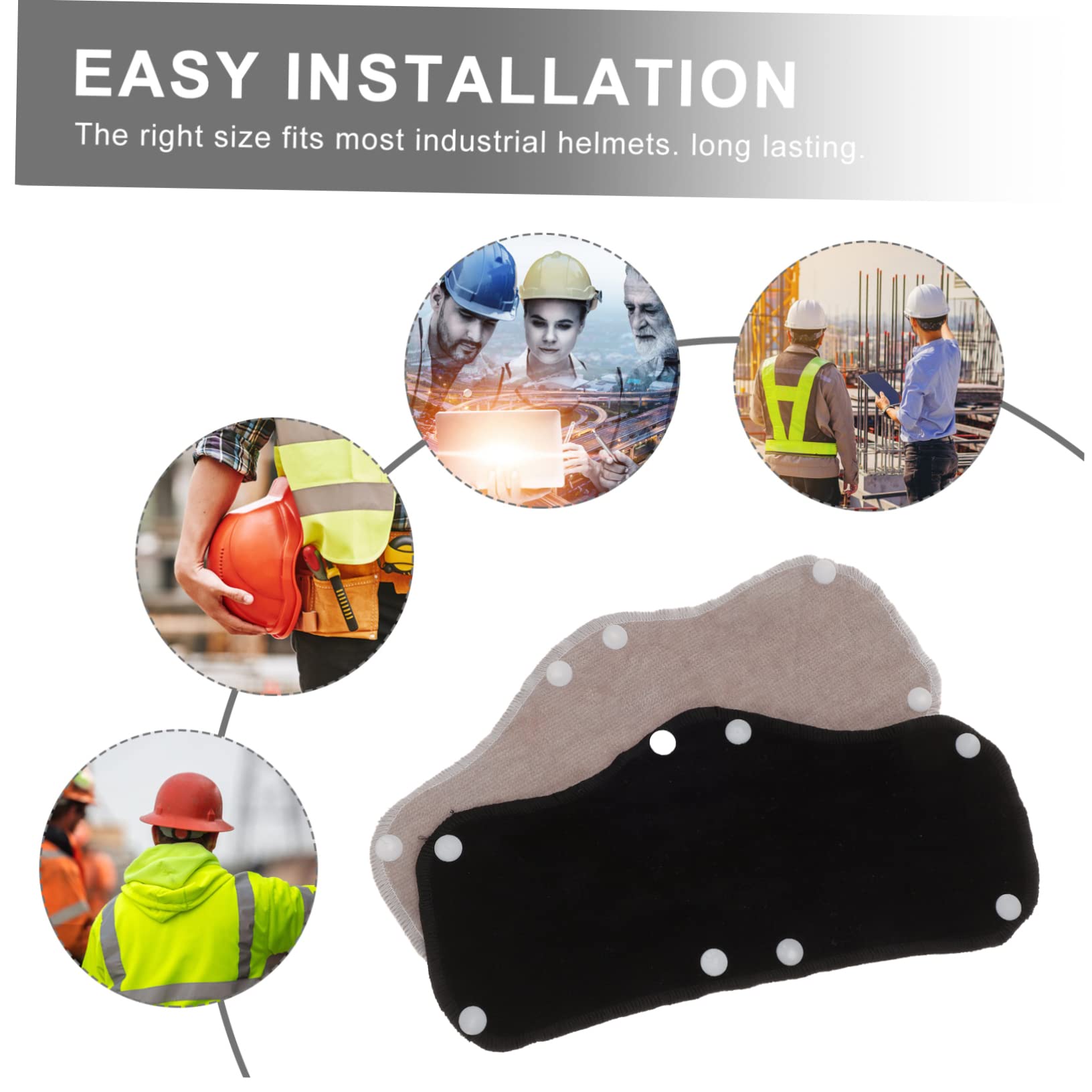 UKCOCO 30piezas Bandas Absorbentes De Sudor para Casco De Seguridad Pack De Reutilizables y Lavables Compatibles Casco Industrial Diseño Ergonómico