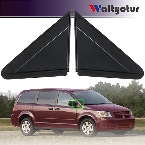 Miniatura 6 de waltyotur 1 par de retrovisores laterales laterales izquierdos y derechos para la bandera del espejo de repuesto para Grand Caravan 2008-2017 Town &