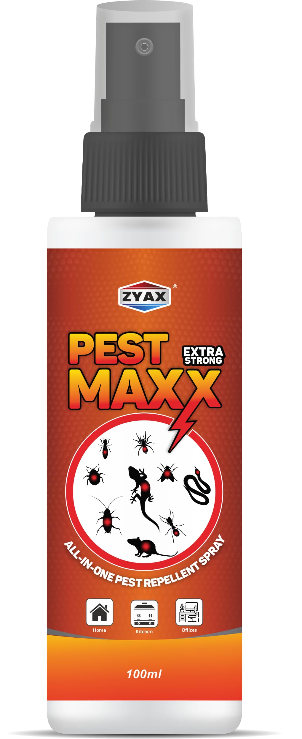 ZYAX Pest Maxx All-in-one Pest Repellent Spray 100ml, Extra Strong, Non Toxic, Get Rid of Lizard, Ants, Cockroach, Housefly, Snake, Spider, Rats etc (B0CBQMJK4T) Amazon Price History, Amazon Price Tracker