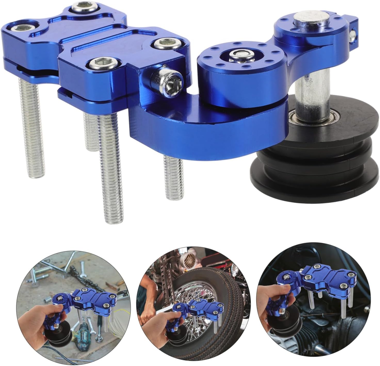 Replacement Motorcycle Chain Tensioner with Aluminum Alloy Guide for Bikes