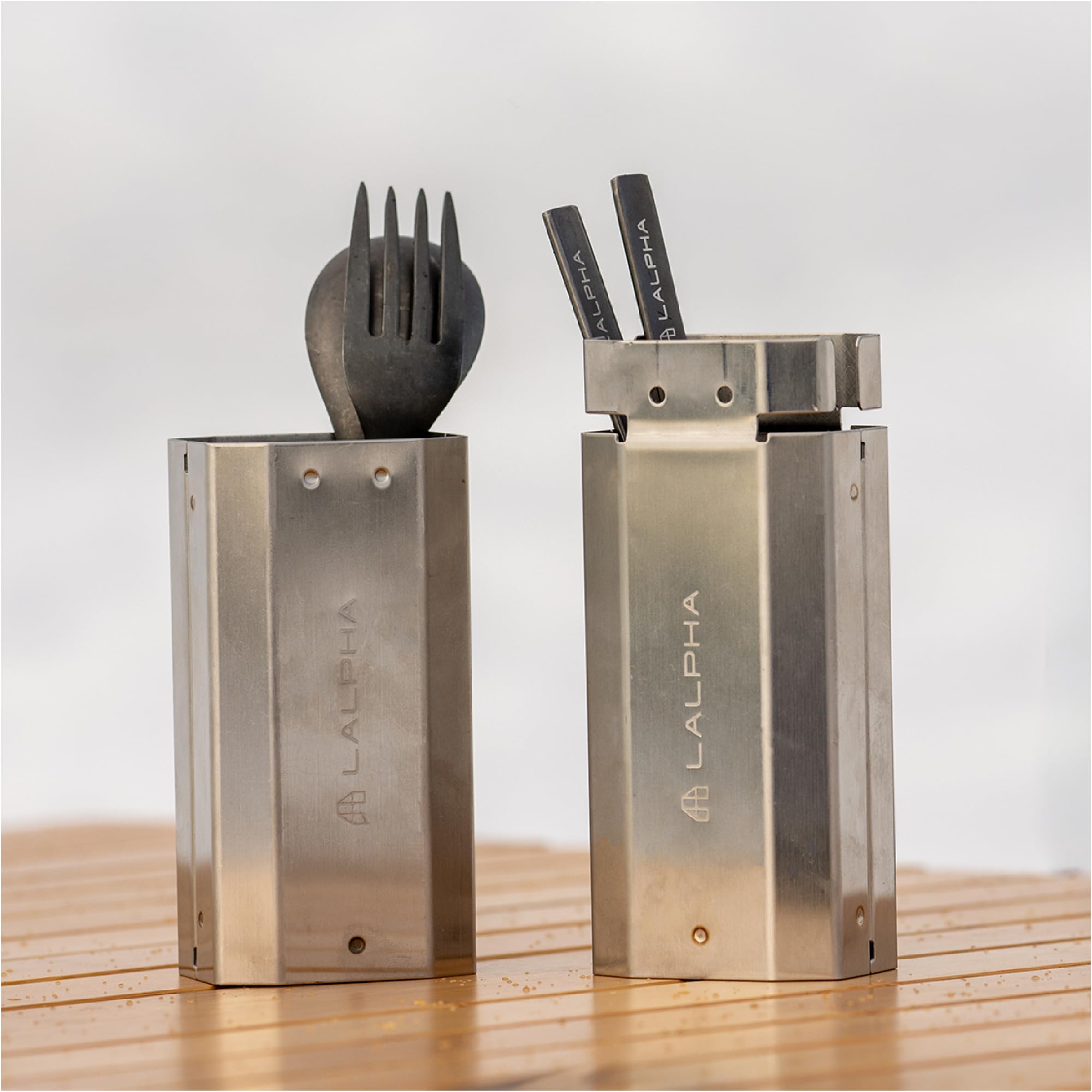 Amazon.co.jp: LALPHA (ラルファ) メタルカトラリーケース ステンレス