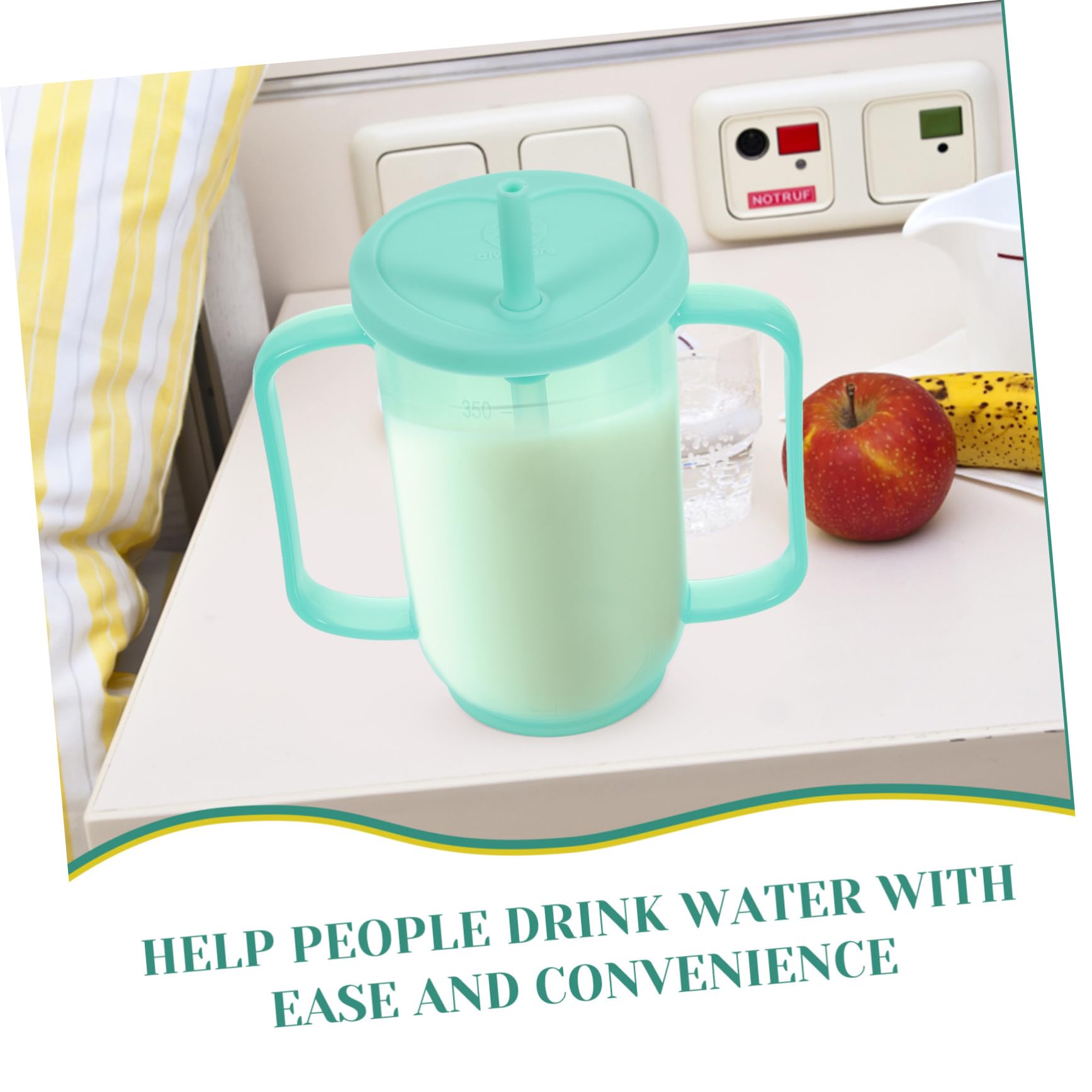 IWOWHERO Inclined Mouth Nursing Cup for Disabled Patients Elderly and Maternity Care Spill-Proof Drinking Cup Moderate Capacity Drinking Aid for Daily Use - Image 4