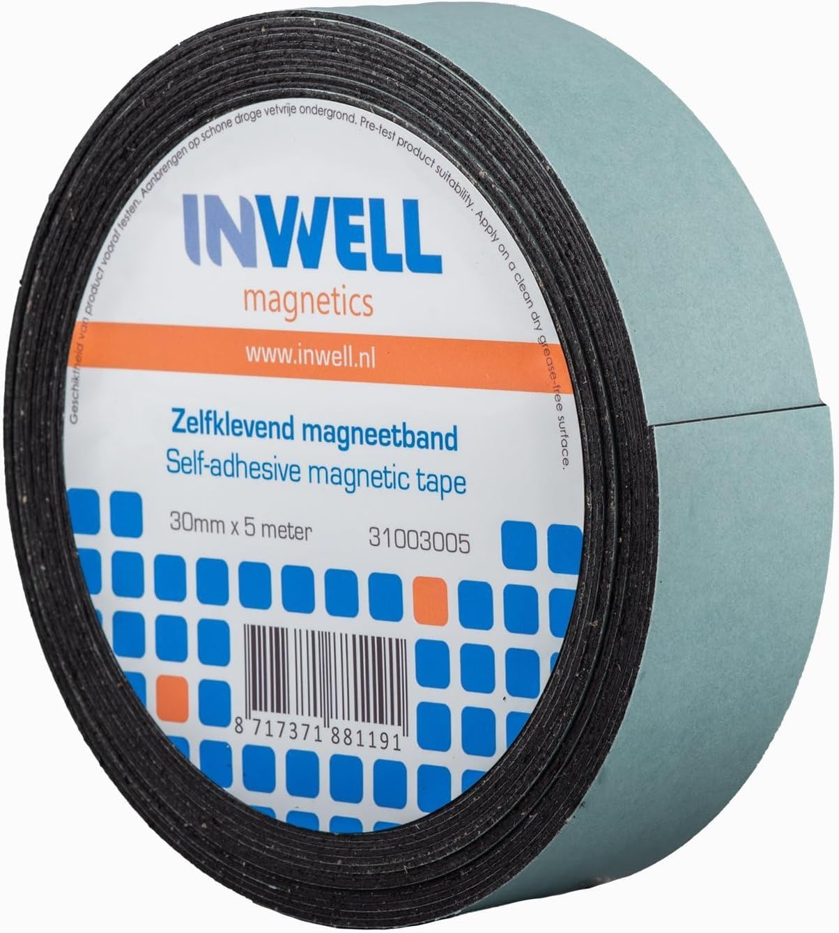 Selbstklebendes Magnetband 15 mm auf Rol - 10 meter