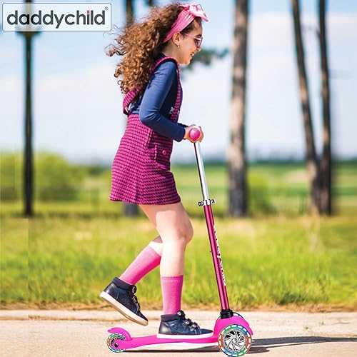 Miniatura 2 de Patinete de 3 ruedas para niños, patinete para niños de 3 a 6 años de edad, scooter para niños y niñas con ruedas iluminadas, mini scooter para niños