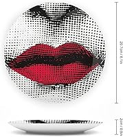 Vista 2 de Aloked Lina Cavalieri Plato decorativo Fornase para maquillaje de cara, para colgar en la pared, incluye soporte y gancho de resorte especial