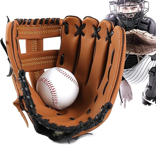 Miniatura 7 de Guantes deportivos de sóftbol para zurdos, para zurdos, guantes de sóftbol, guantes de béisbol para niñosjóvenesadultos, tiro a mano derecha