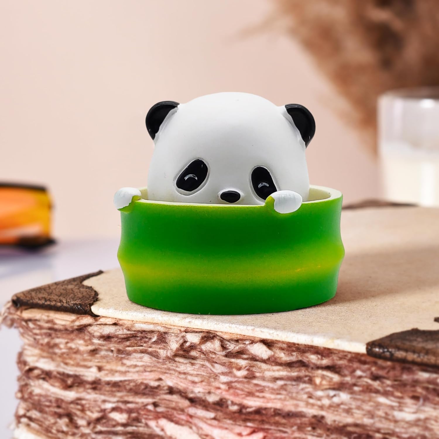 Buy ascension Head Shaking Panda for Car Dashboard Smiley Face Springs