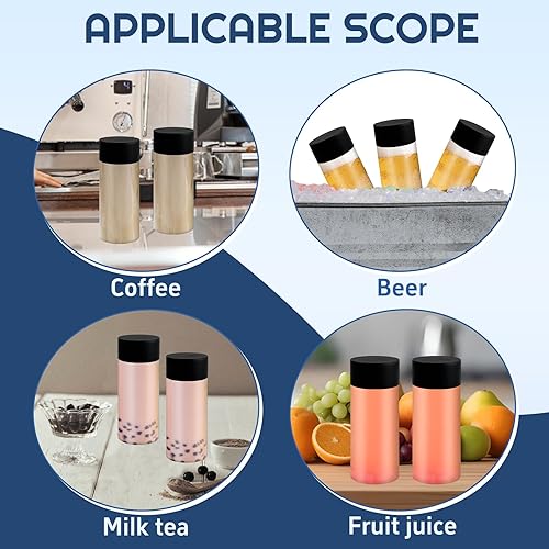 Miniatura 7 de Rainmae 24 botellas sensoriales con tapas, botellas de agua de plástico transparente a prueba de fugas de 12 onzas, botellas sensoriales vacías