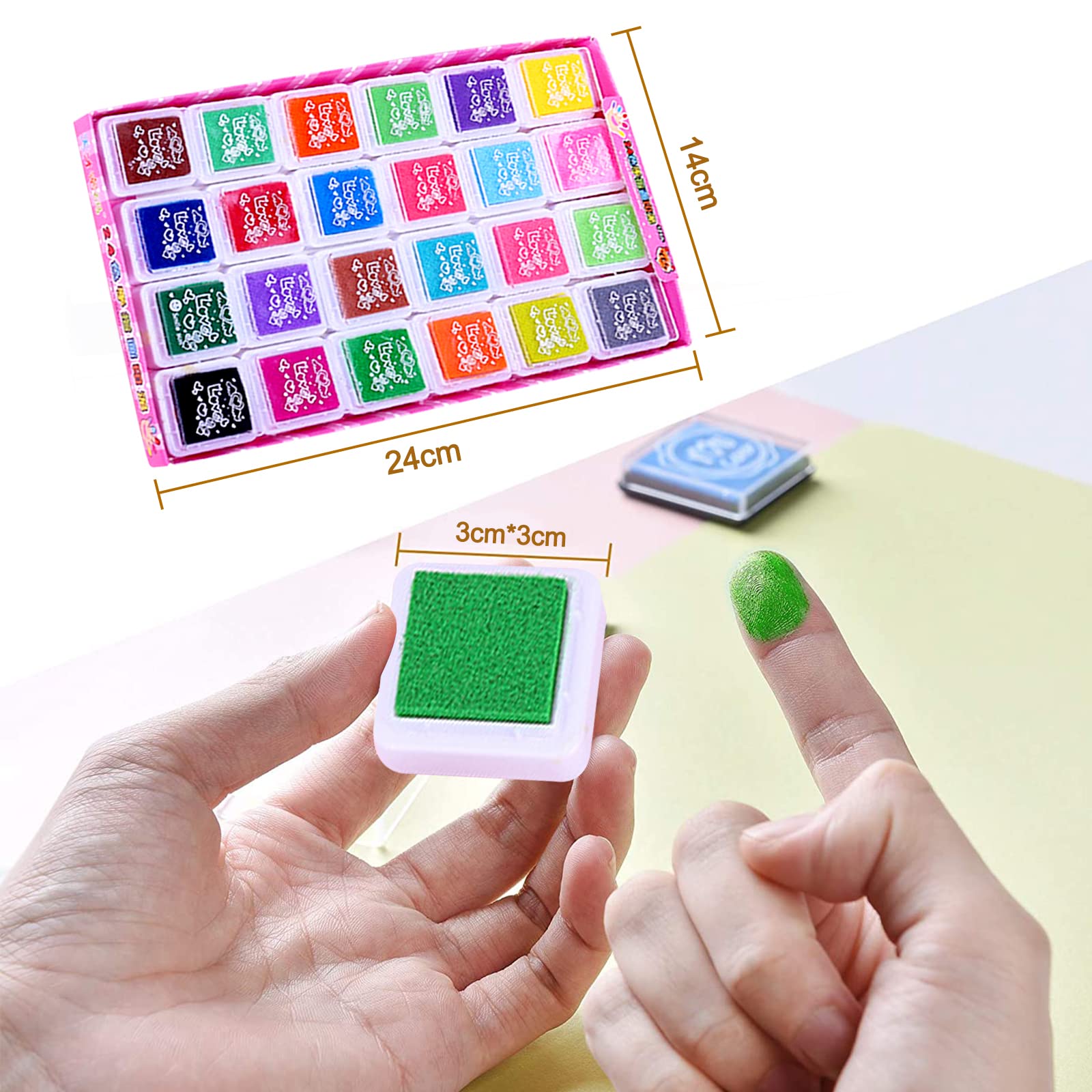 Stempelkissen Farben Fingerabdrücke Korea DIY Stam Produktbild-Vorschau 6