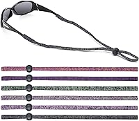 Vista 15 de SHINKODA Paquete de 6 correas para gafas - Cordón universal para anteojos - Cordón retenedor de gafas para lectura, seguridad, deportes y gafas