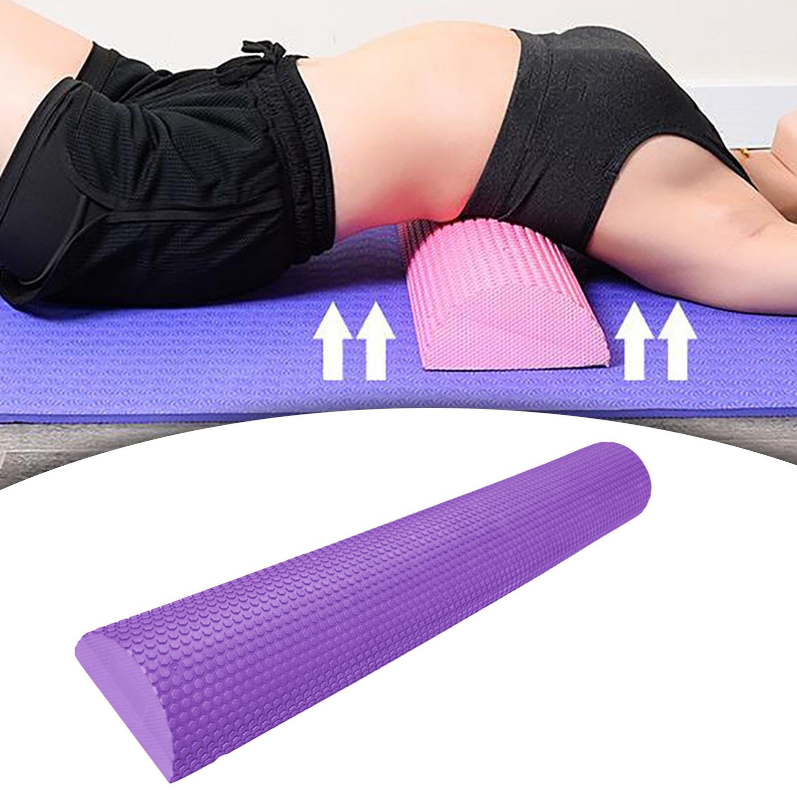 Rullo in Schiuma metà, Blocco Massaggiante, Rullo in Schiuma Semicircolare, Rullo in Schiuma a metà per Esercizi Rilassanti in Palestra, Un