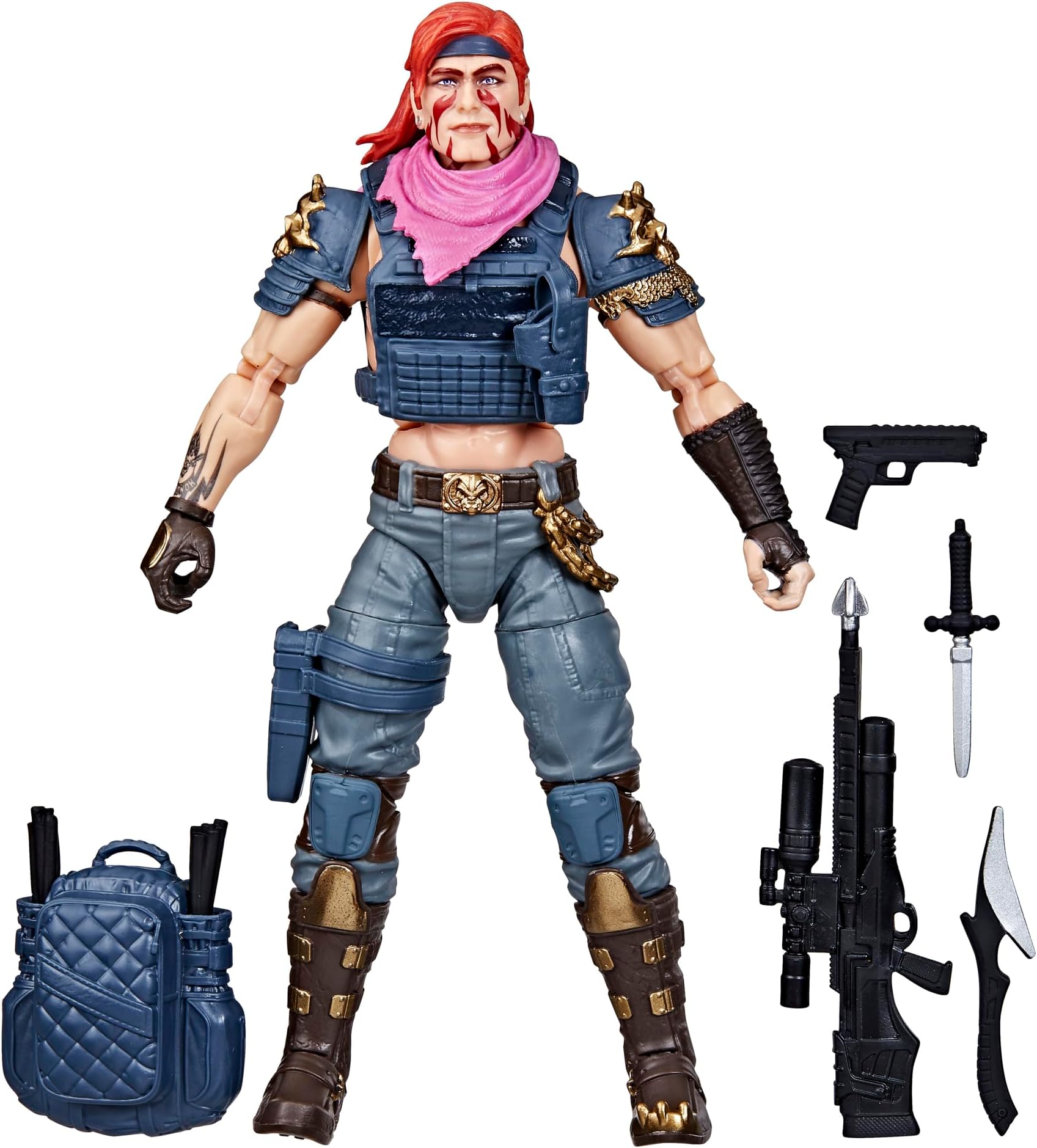 G.I. Joe Classified Series #146, Dreadnok Zandar, Collectible 6 Inch Action Figure with 5 Accessories