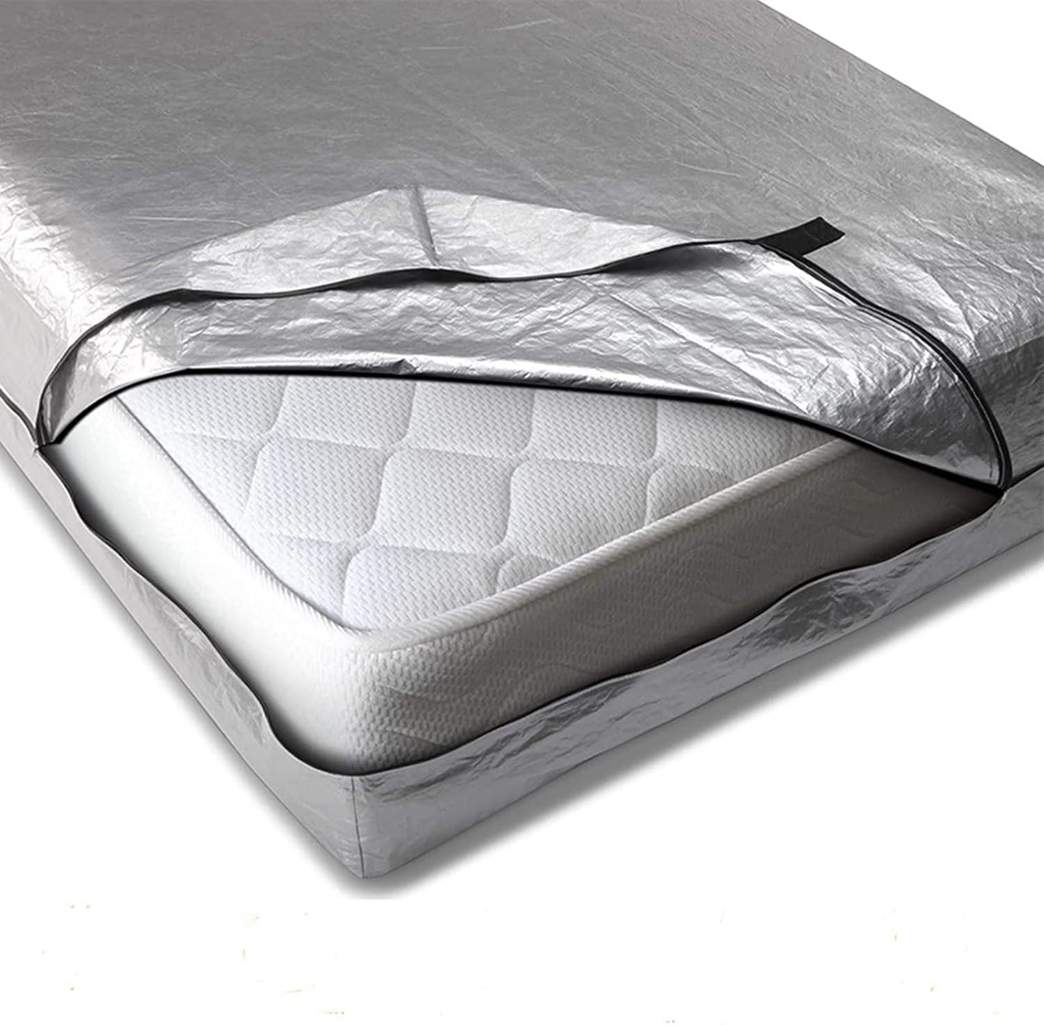 Mattress Bags for Moving Extra Thick Queen Mattress Storage Bag, Mattress Cover for Moving with Reinforced Handles and Zipper Closure, Reusable Mattress Moving Bag(137x16.5x73.6cm)