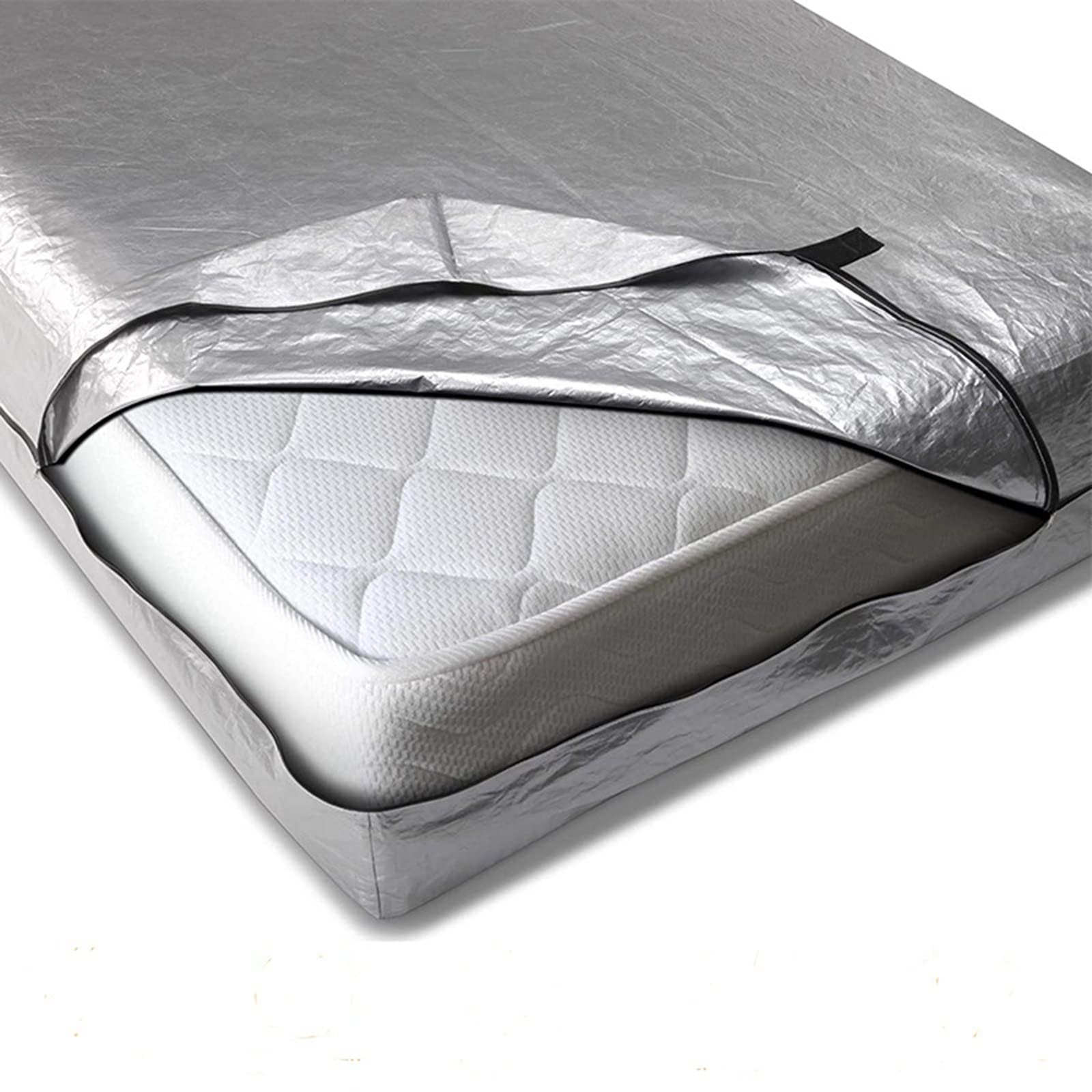 OKUOKA Réutilisable Housse Matelas Demenagement Sac de Rangement de Matelas Double Super épais, Déplacer Le Couvercle du Matelas avec Poignée de renforcement et Fermeture éclair (Size : 208x40.6x158c
