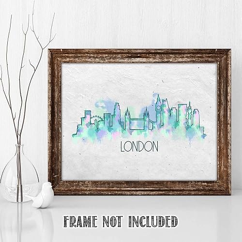 Vista 191 de París Skyline - Decoración de pared para sala de estar, arte de pared en blanco y negro, cuadros de pared de horizonte europeo para sala de estar