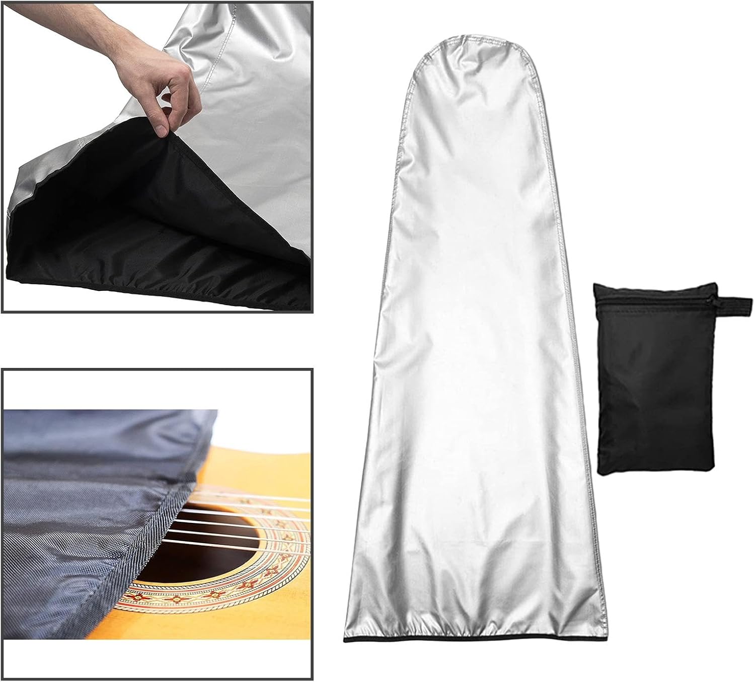 Guitar Dust Cover, Fits Multiple Guitar and String Instruments, Water Resistant Protects from Sun, Dust, and Moisture