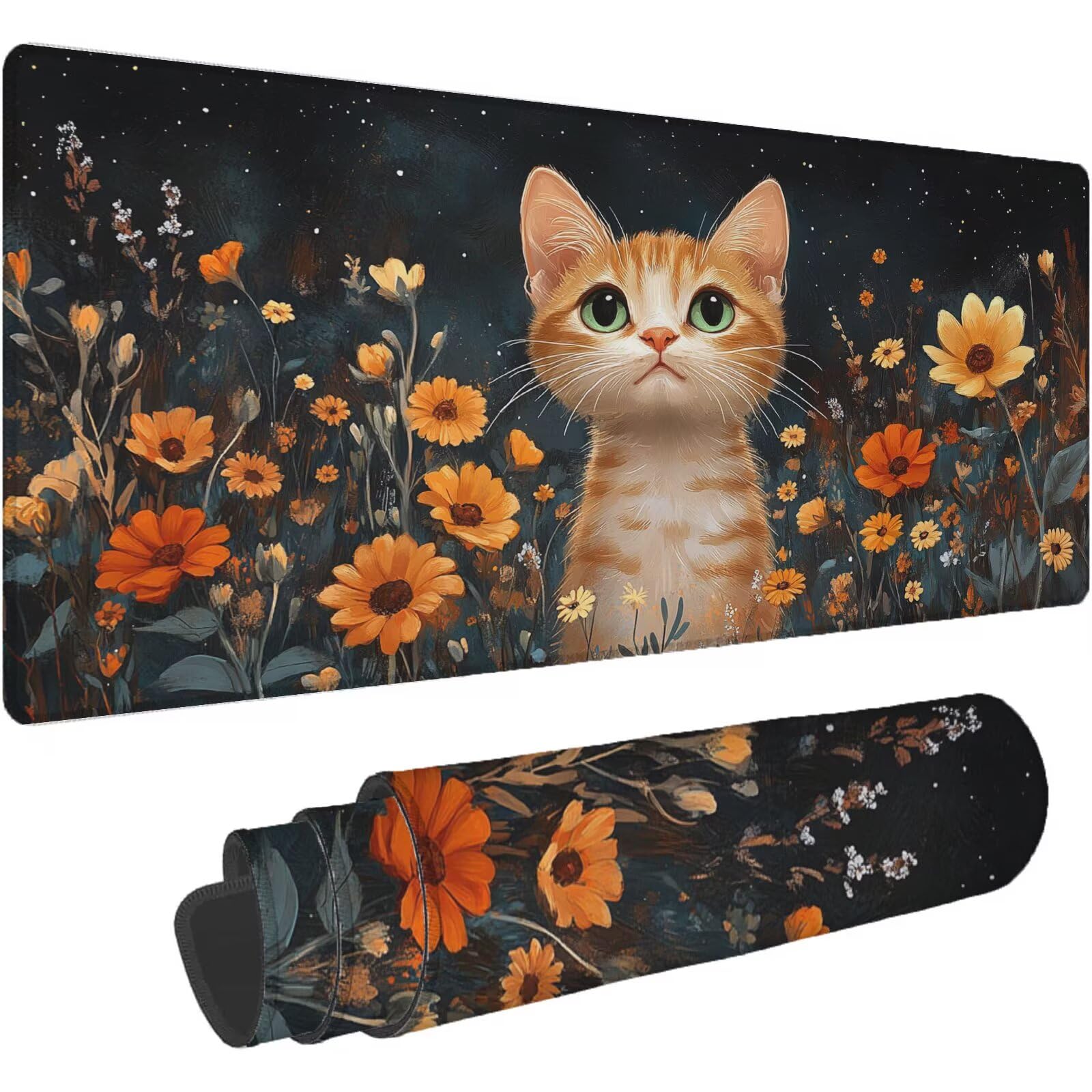 Podkładka pod mysz brązowa podkładka pod mysz XXL 1200 x 600 mm mata biurowa zwierzę podkładka pod mysz jednoczęściowa gumowa podstawa antypoślizgowe krawędzie akcesoria biurowe praca szyta podkładka