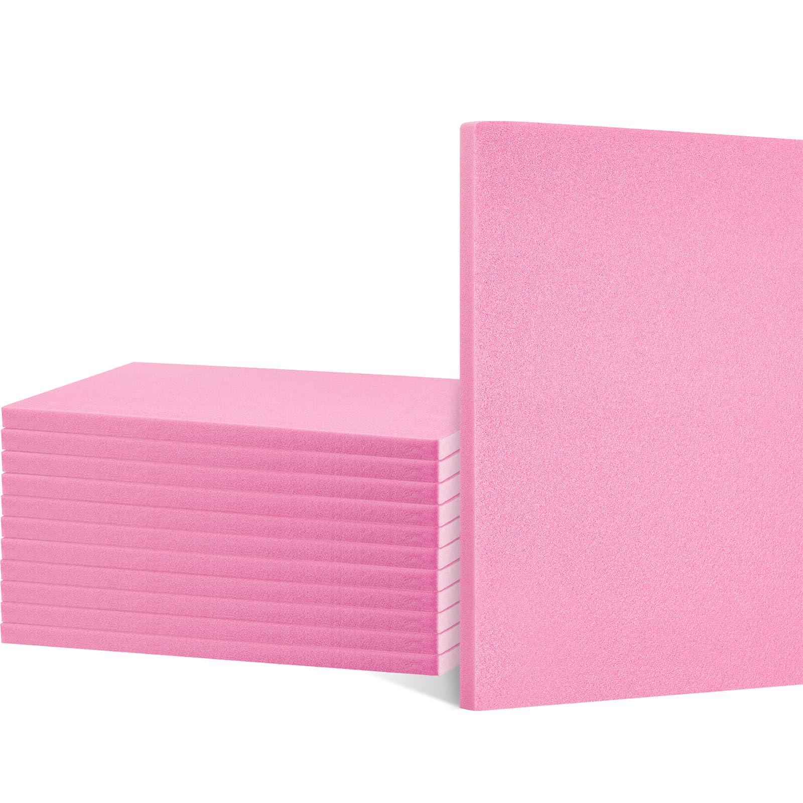 Sponsored Ad - Frienda 12 Pcs Foam Board Bulk XPS Foam Sheet Panel for DIY Crafts Sculpture Modeling Floral Arrangements School Home Office Art(15" X 7.5" X 1/2",Pink)