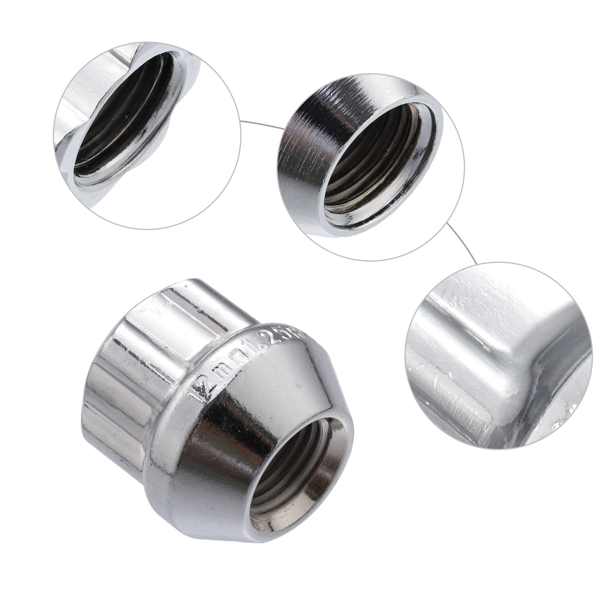 X AUTOHAUX Tuercas Antirrobo para Ruedas para Subaru Legacy 90-20 1 Set | M12X1.25, Bloqueo De Ruedas, 23X22Mm, 26X45Mm, Para Subaru Impreza/Forester/Outback/Wrx/Brz, Para Suzuki Grand Vitara
