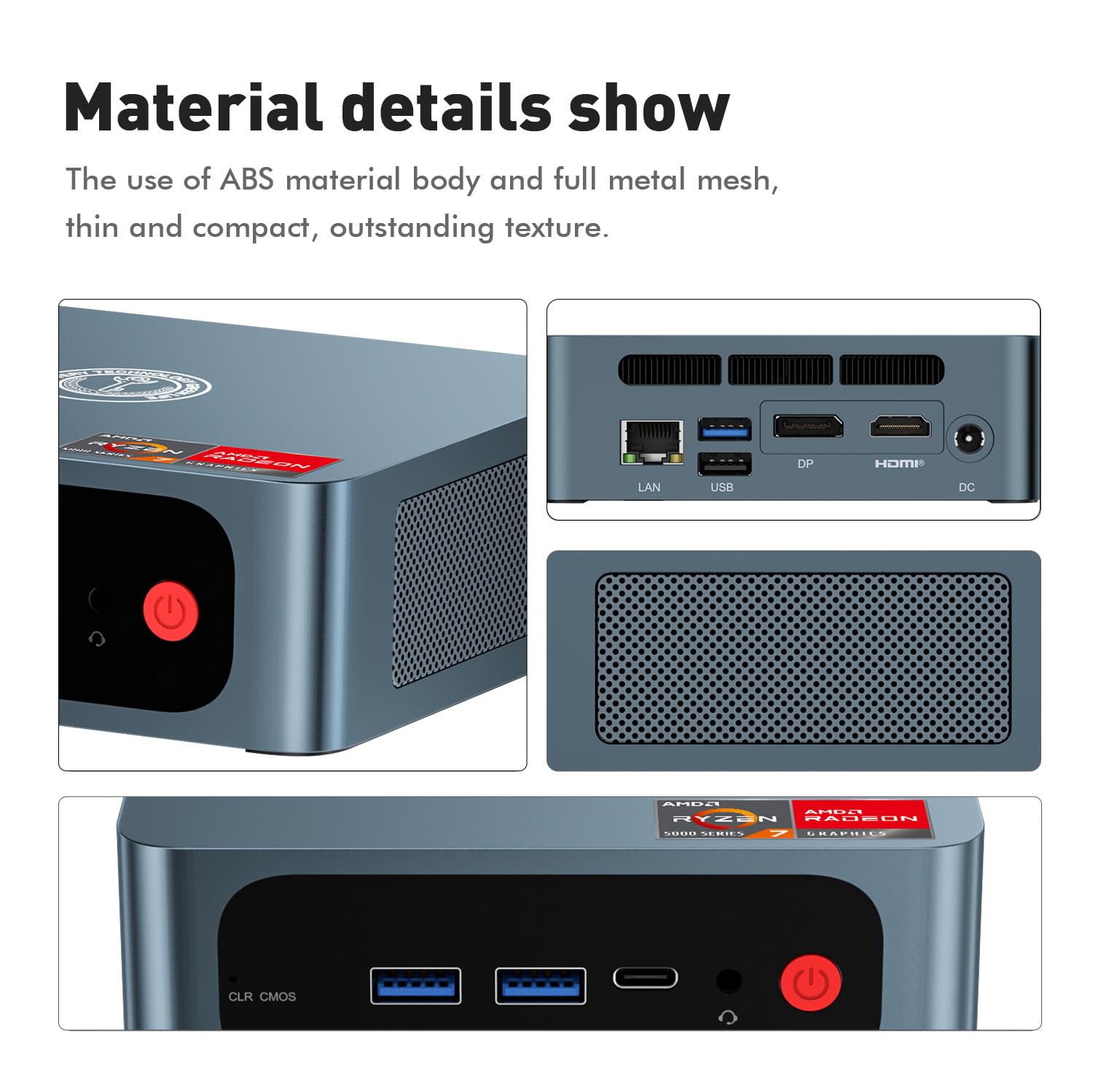 Amazon.com: TRIGKEY S5 AMD Ryzen 7 Mini PC, 5800H (8C16T, Up to