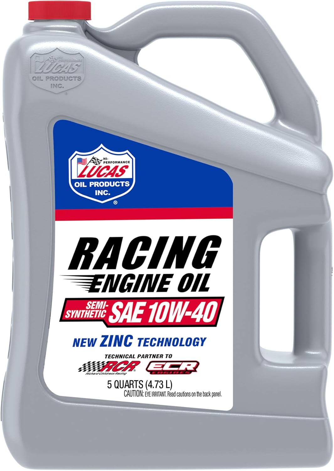 Lucas Oil Semi-Synthetic SAE 10W-40 Racing Engine Oil 5 Quarts (Pack of 1)