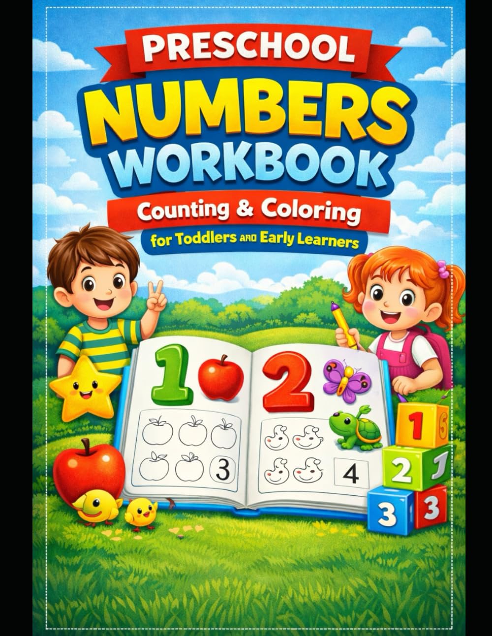Preschool Numbers Workbook: Counting & Coloring for Toddlers and Early Learners: Counting, Number Tracing and Coloring Activities for Toddlers, ... Readiness (Coloring Books Series)