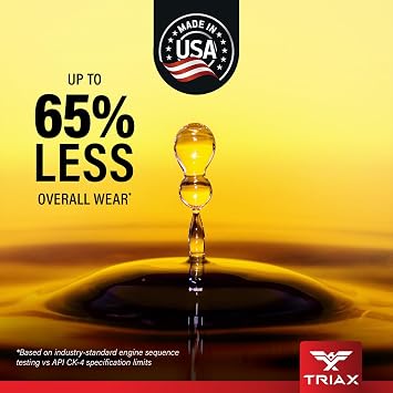 TRIAX Fleet Ultra ESP 10W-30 API CK-4 Licensed Synthetic Blend, Moly and Boron Performance Boosted, Heavy Duty Diesel Engine Oil, Compatible with Volvo, Mack, Cummins, DD (5 Gallon)