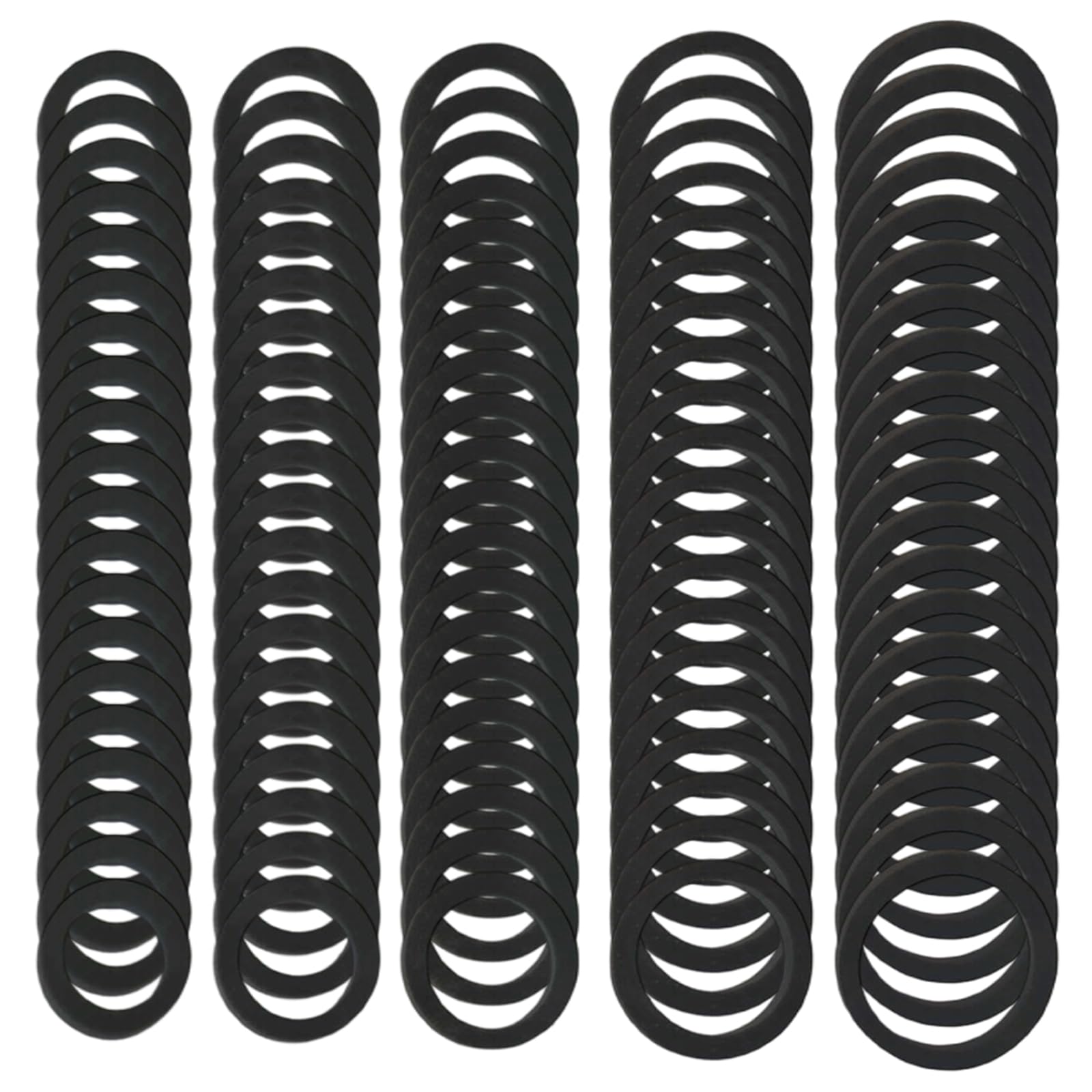 Bulk Set di 100 anelli elastici in gomma resilienti per riparazione radio vintage, dimensioni interne 9-13 mm, funzione liscia, registratore a nastro in gomma