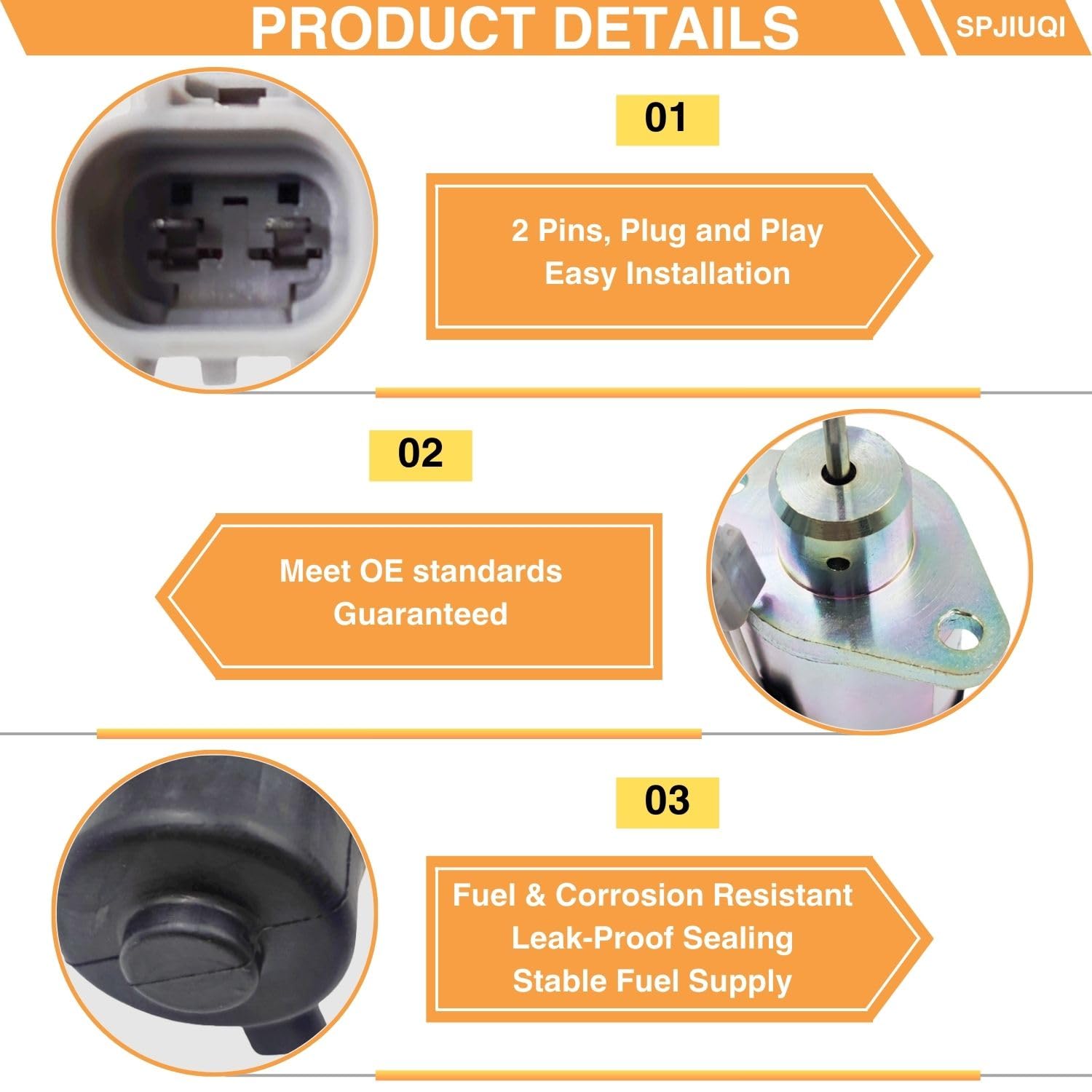 Solenoide de apagado de 12 V 1G939-60010 25-38773-00 240-22175 compatible con motor Kubota V2203 Carrier Transicold CT4