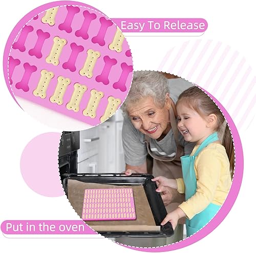 Vista 29 de 2 moldes de silicona, moldes de golosinas para perros, para hornear, moldes antiadherentes para huesos de perro para chocolate, dulces, pudín